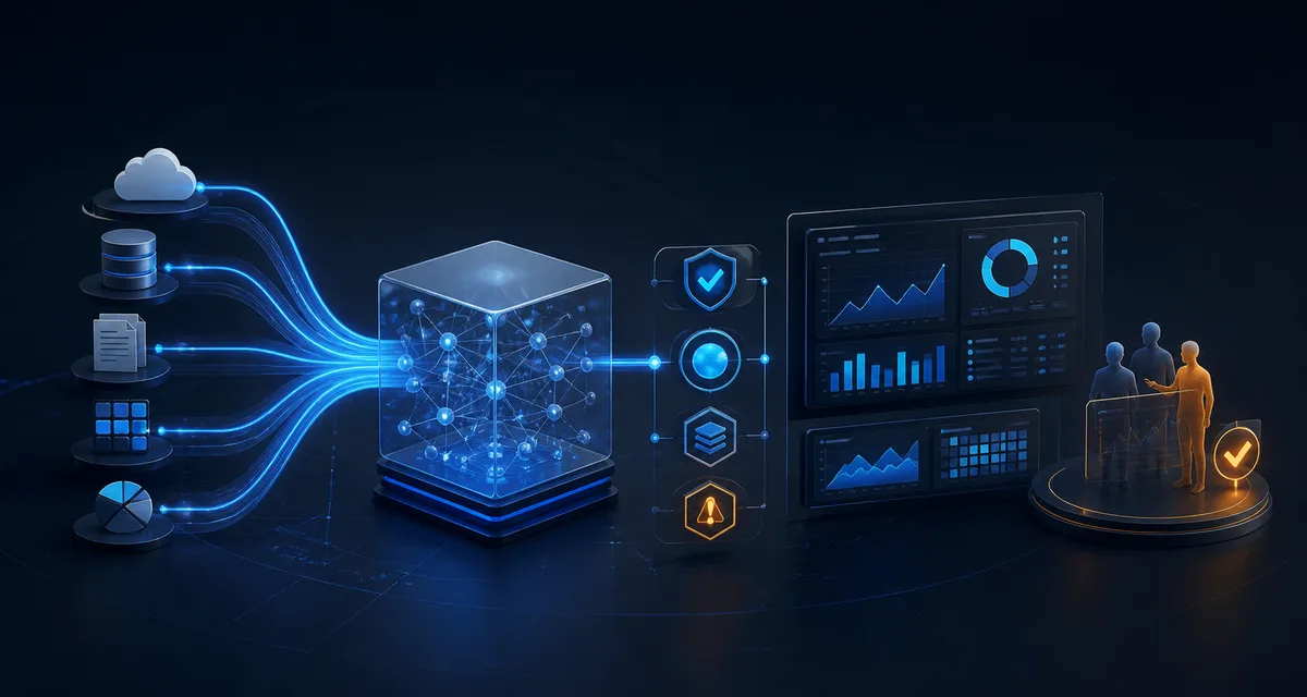 AI Business Intelligence Automation: 17 Tasks — editorial illustration