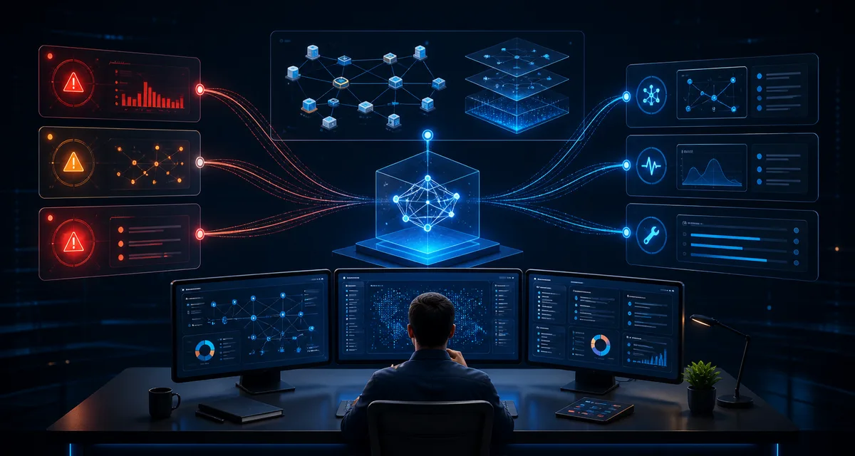 AI Network Support Automation: 26 Tasks — editorial illustration