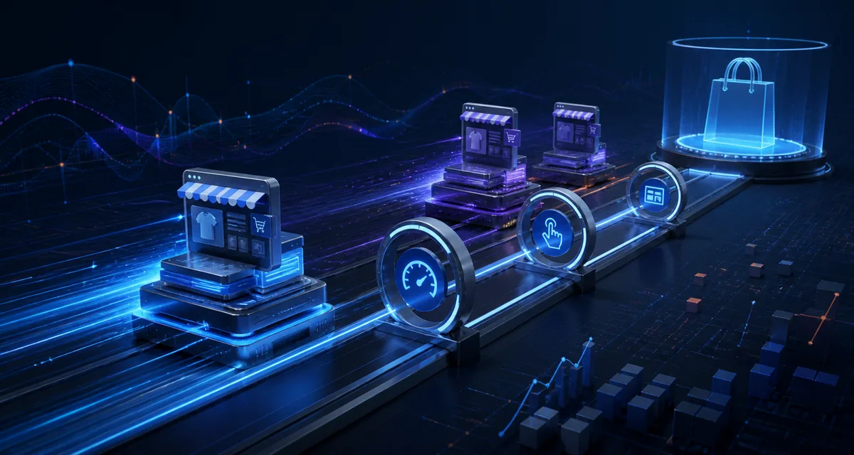 Fastest Ecommerce Platform Core Web Vitals: Data — editorial illustration