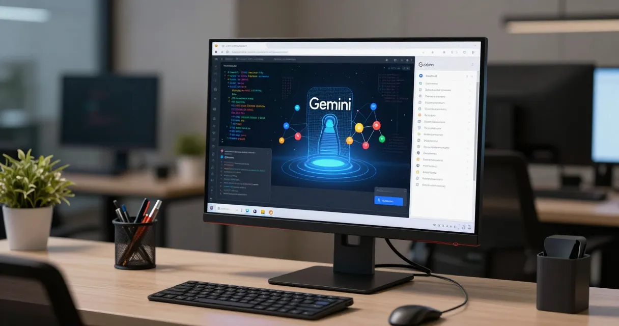 Google Gemini agent development workspace with AI orchestration interface