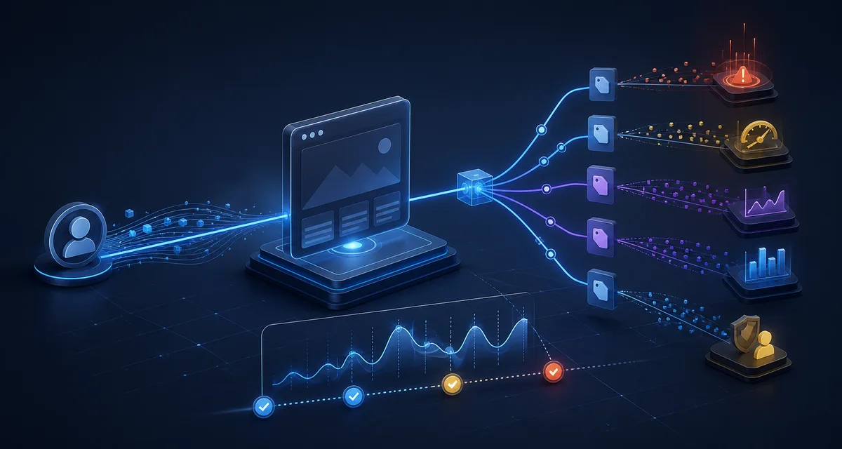 Google Tag Manager Website Performance Data — editorial illustration